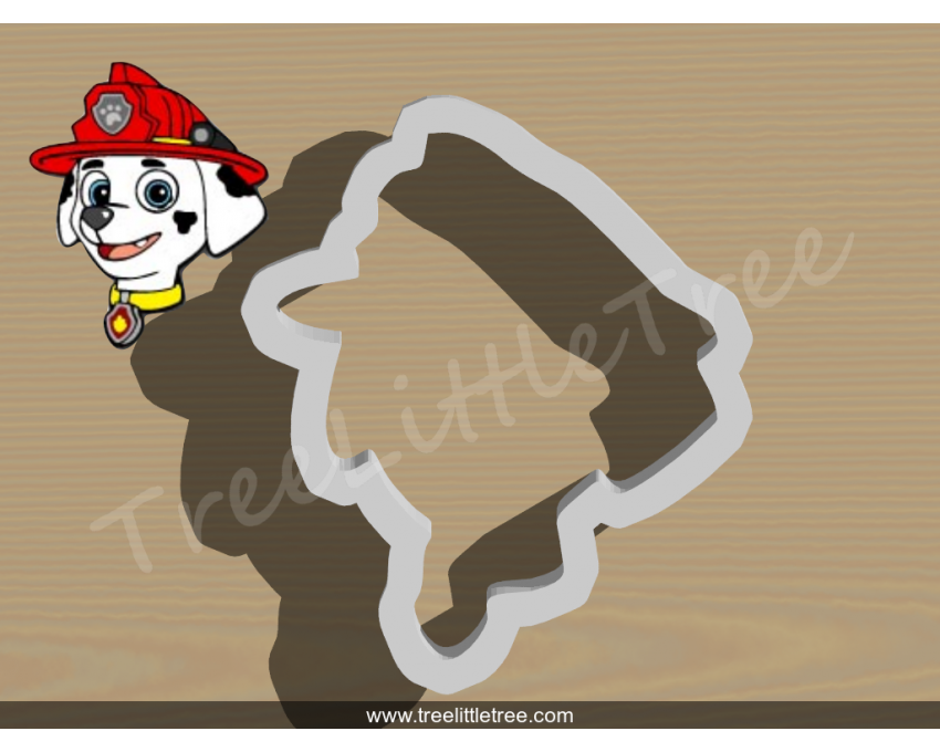 Marshall Style 2 Cookie Cutter. Cartoon Cookie Cutter. PAW Patrol Cookie Cutter