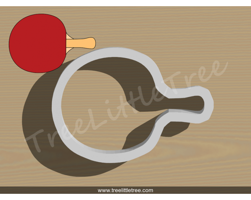 Pingpong Pad Cookie Cutter. Pingpong Cutter. Sports Cookie Cutter