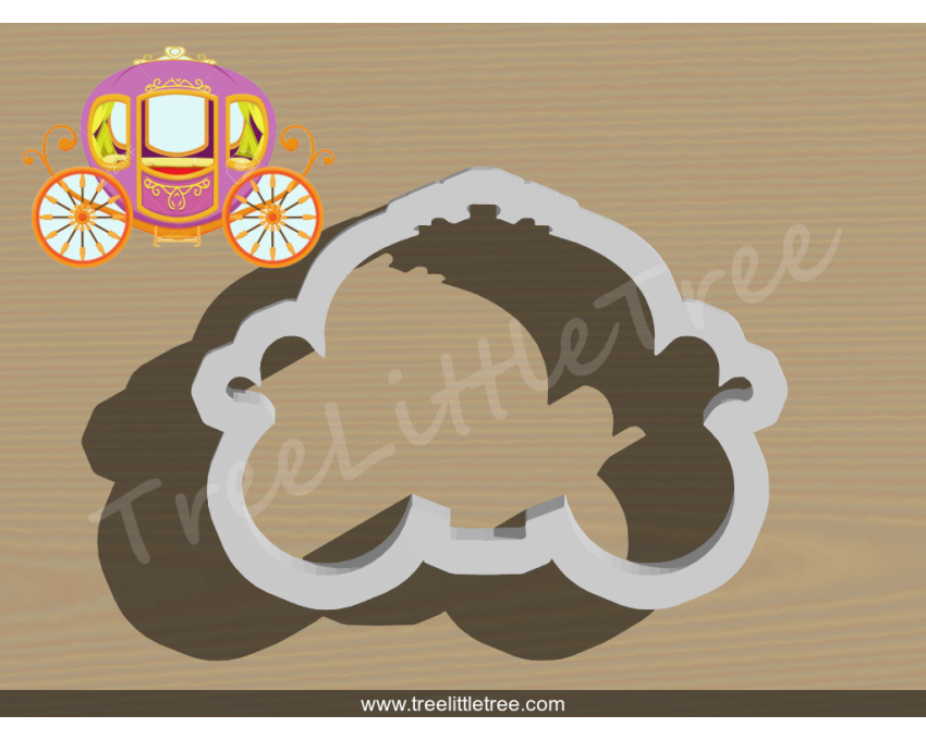 Cinderella Carriage Cookie Cutter. Cartoon Cookie Cutter. Disney Cookie Cutter