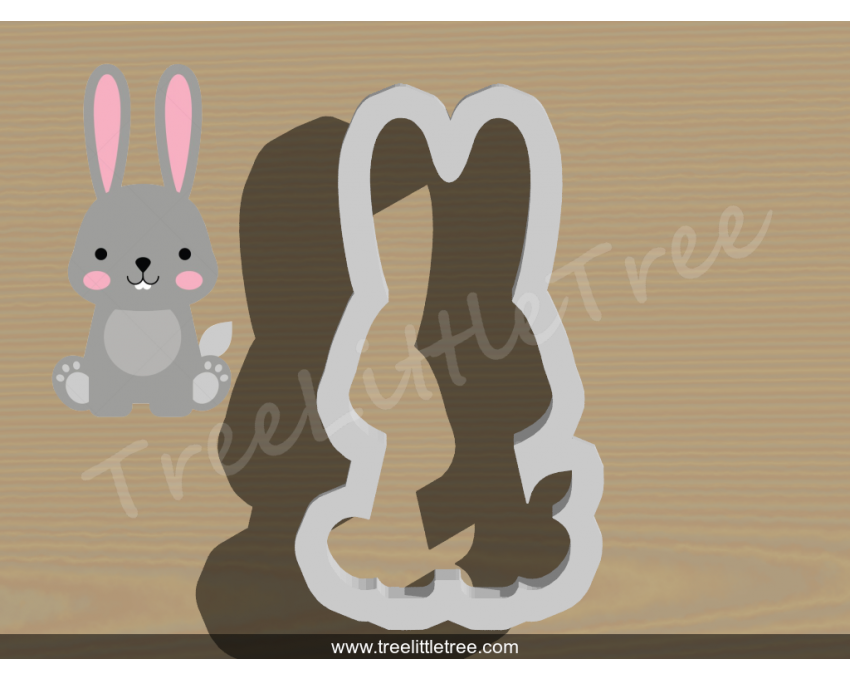 Baby Bunny Cookie Cutter. Baby Shower Cookie Cutter. Jungle Baby  Cookie Cutter