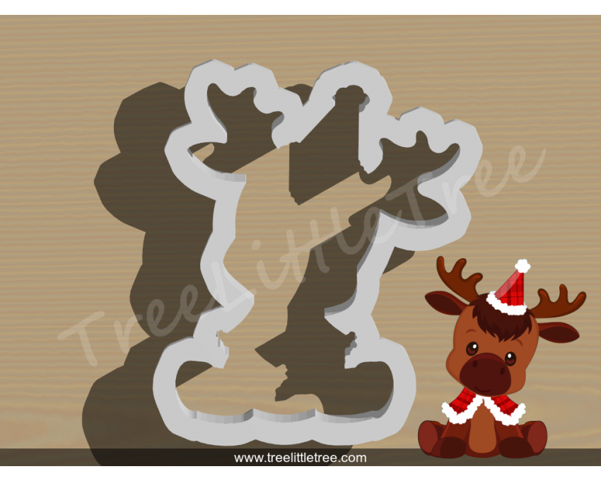 Christmas Reindeer Cookie Cutter. Christmas Cookie Cutter.  Animal Cookie Cutter