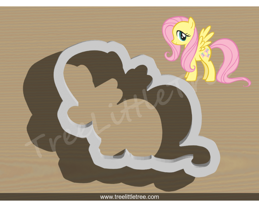 Fluttershy Cookie Cutter. My Little Pony Cookie Cutter.  Cartoon Cookie Cutter