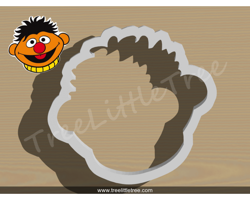 Ernie Cookie Cutter. Cartoon Cookie Cutter. Sesame Street Cookie Cutter