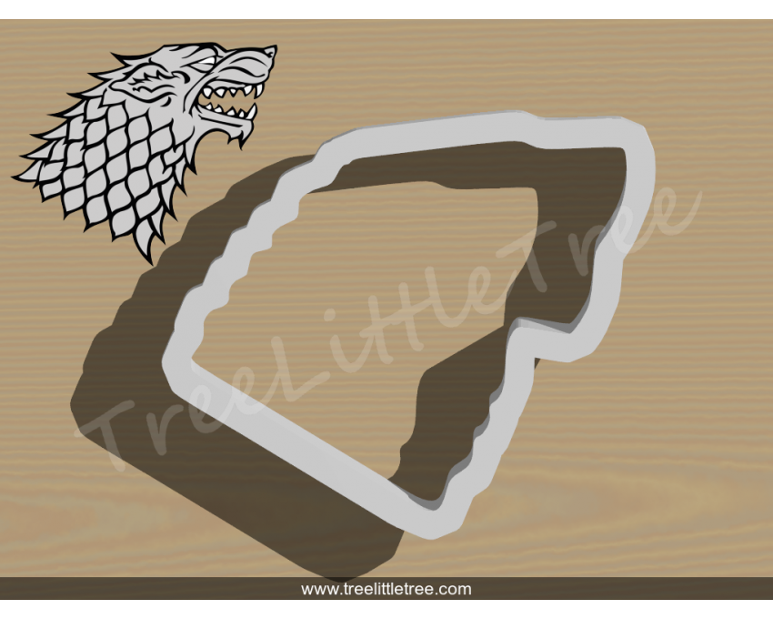 House of Stark Symbol Cookie Cutter. Game of Throne Cookie Cutter. Movie Cookie Cutter
