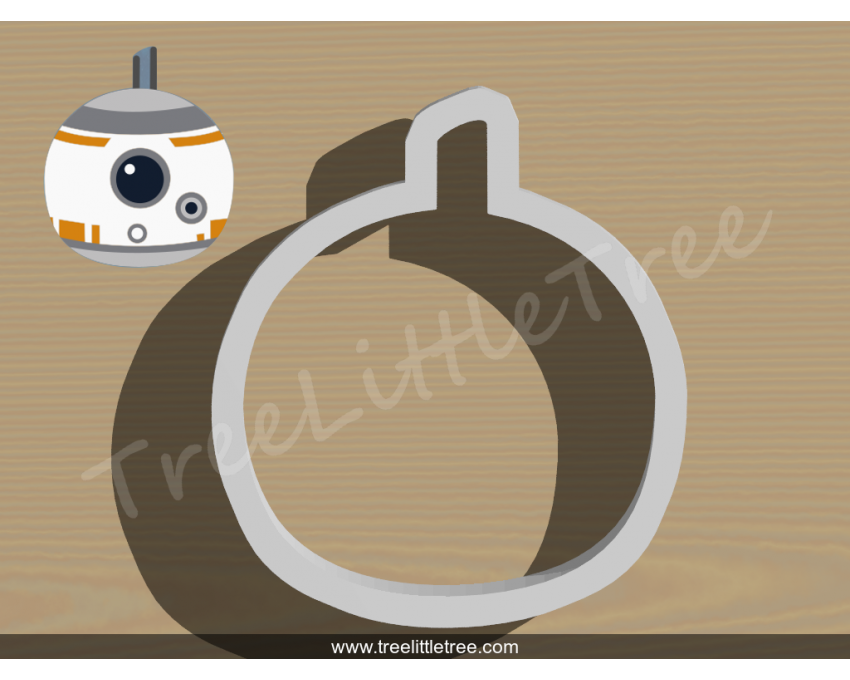 Tsum Tsum BB-8 Cookie Cutter. Star Wars Cookie Cutter