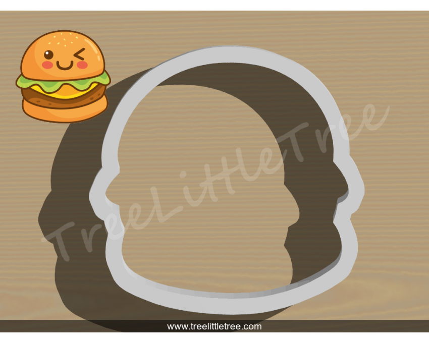 Hamburger Cookie Cutter. Summer Season Cookie Cutter. Burger Cookie Cutter