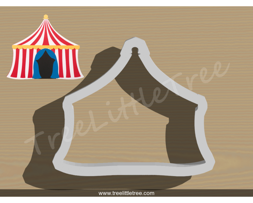 Circus Tent Cookie Cutter. Baby Shower Cookie Cutter. Circus Baby Cookie Cutter