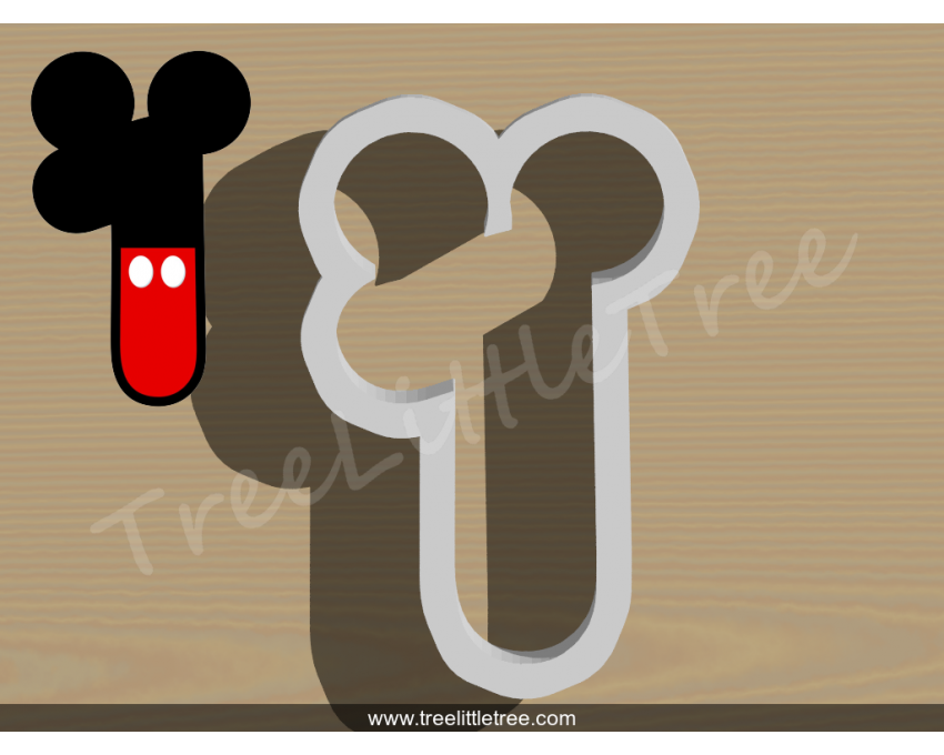 Mickey Number One Cookie Cutter. Number Cookie Cutter