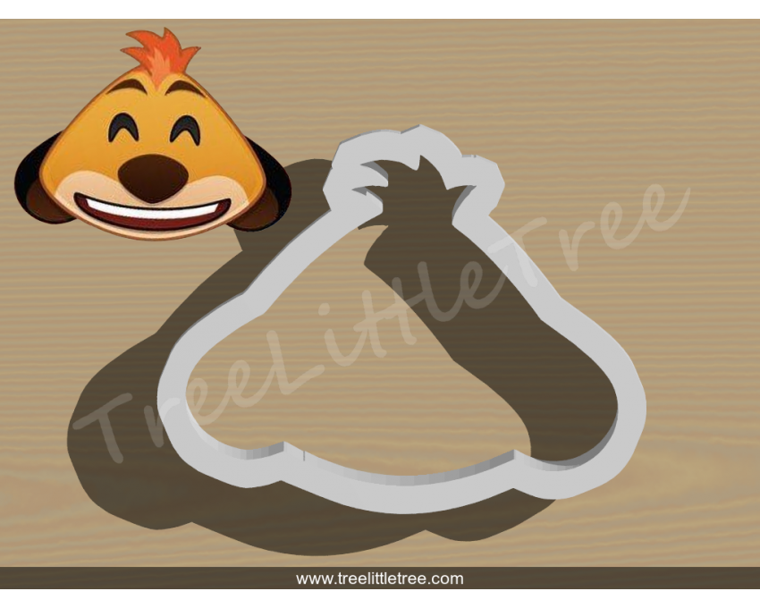 Timan Emoji Cookie Cutter. Disney cookie cutter. Lion King Cookie Cutter
