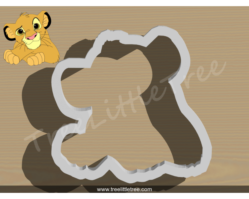 Simba Cookie Cutter. Disney cookie cutter. Lion King Cookie Cutter