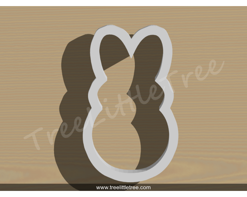 Peeps Bunny Cookie Cutter. Easter Cookie Cutter