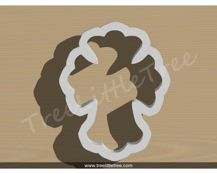 Holy Cross 3 Cookie Cutter. Baby Shower Cookie Cutter