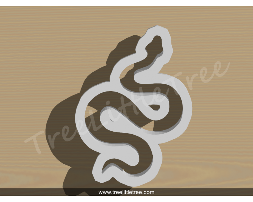 Snake Cookie Cutter.  Animal Cookie Cutter