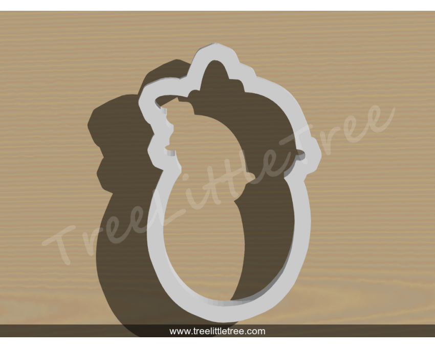 Baby Girl in Wrap Cookie Cutter. Baby Shower Cookie Cutter