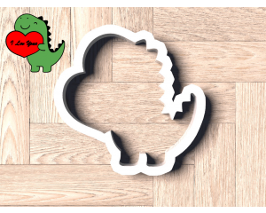 Dinosaur With Heart Cookie Cutter