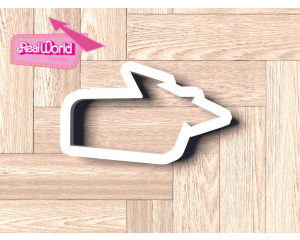 Real World This Way Sign Cookie Cutter