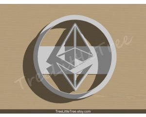 Ether Coin Cookie Cutter