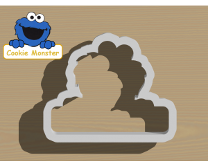 Cookie Monster with Sign Cookie Cutter