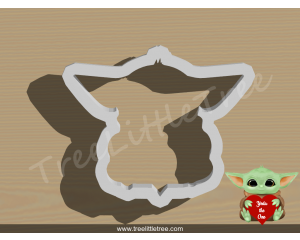Yoda One For Me Cookie Cutter